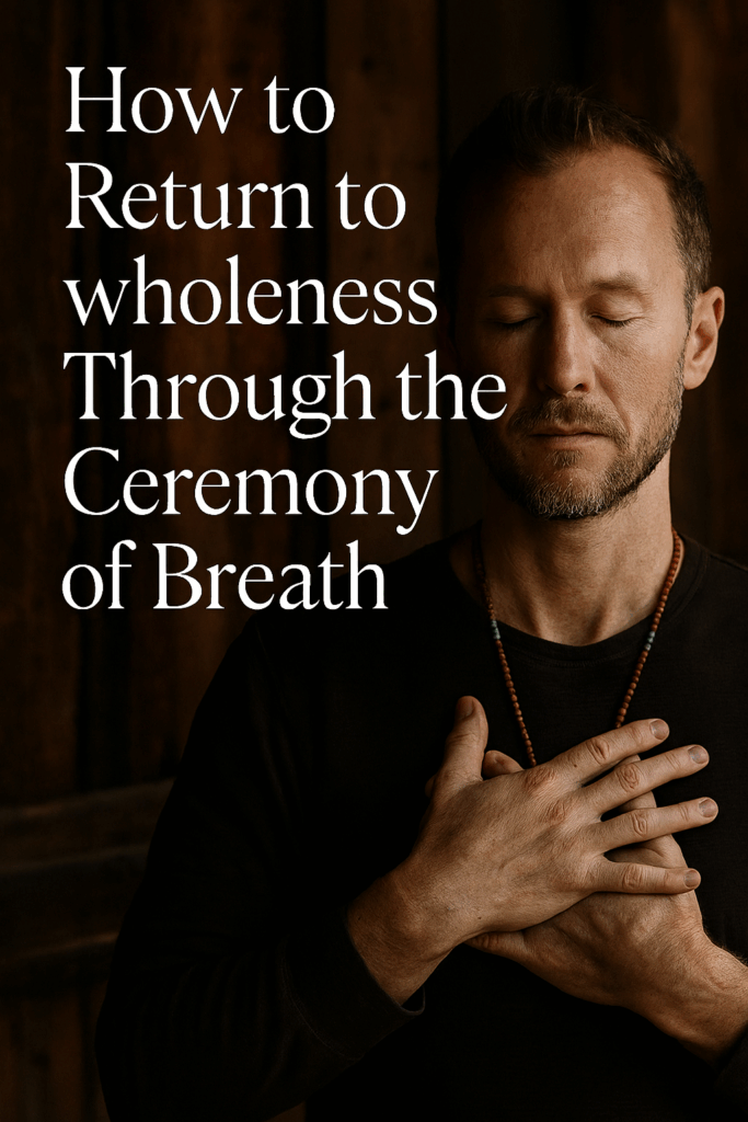 Claim My Free 15 Minute Breathwork Session image of serene man breathwork